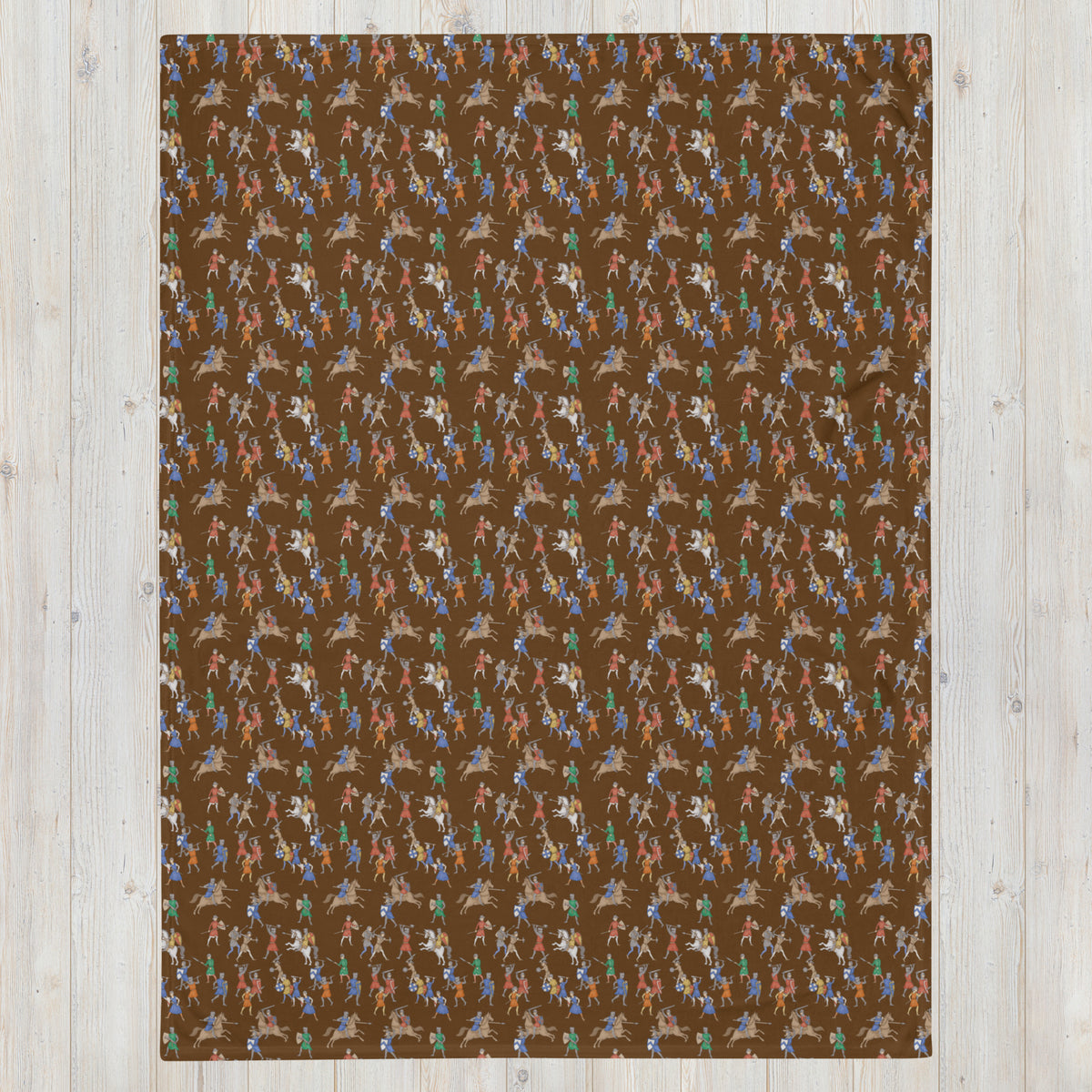 Medieval Battle Throw Blanket