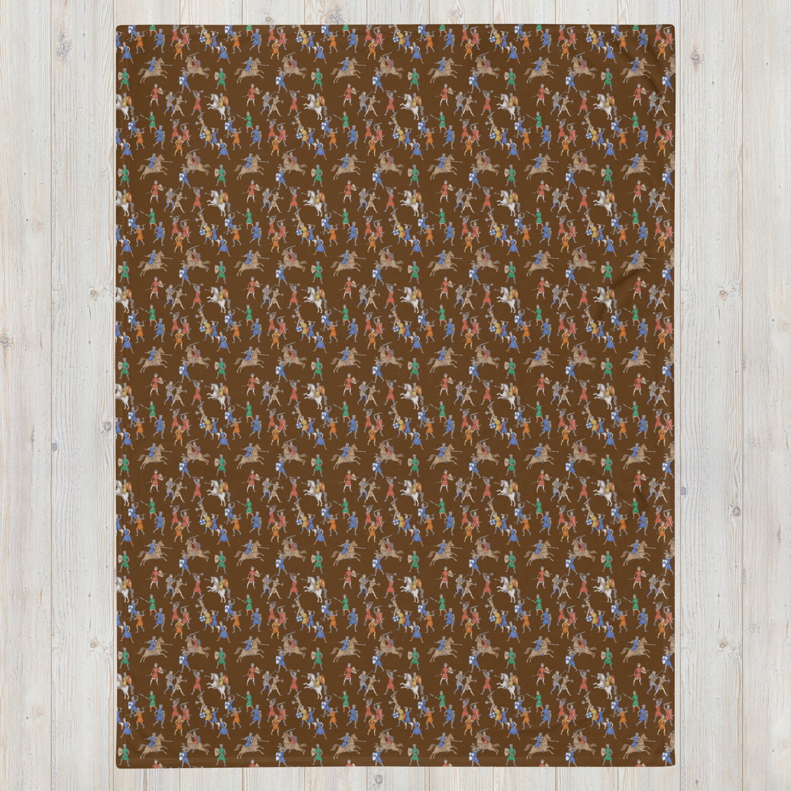 Medieval Battle Throw Blanket