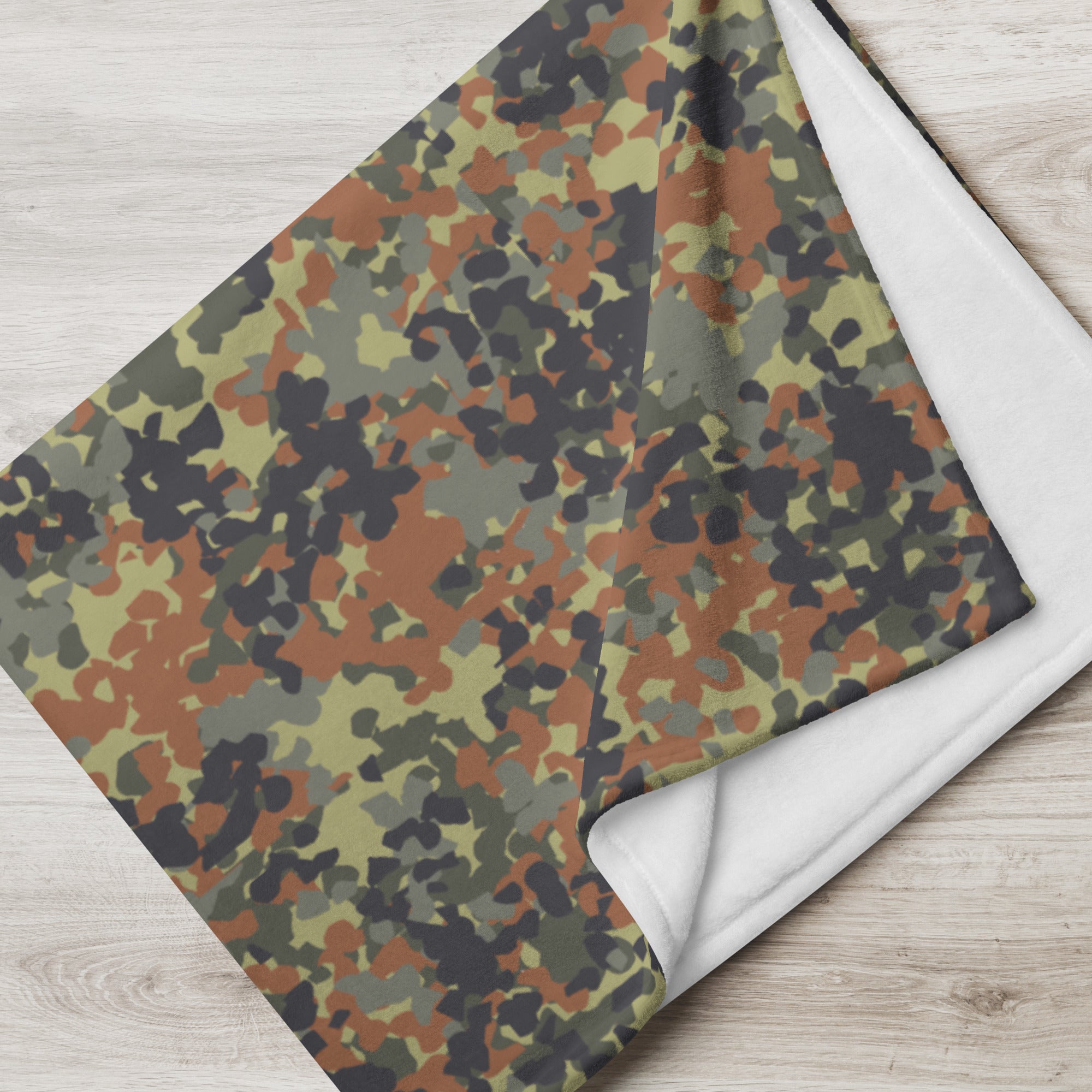 Flecktarn Reconnaissance Camo Throw Blanket