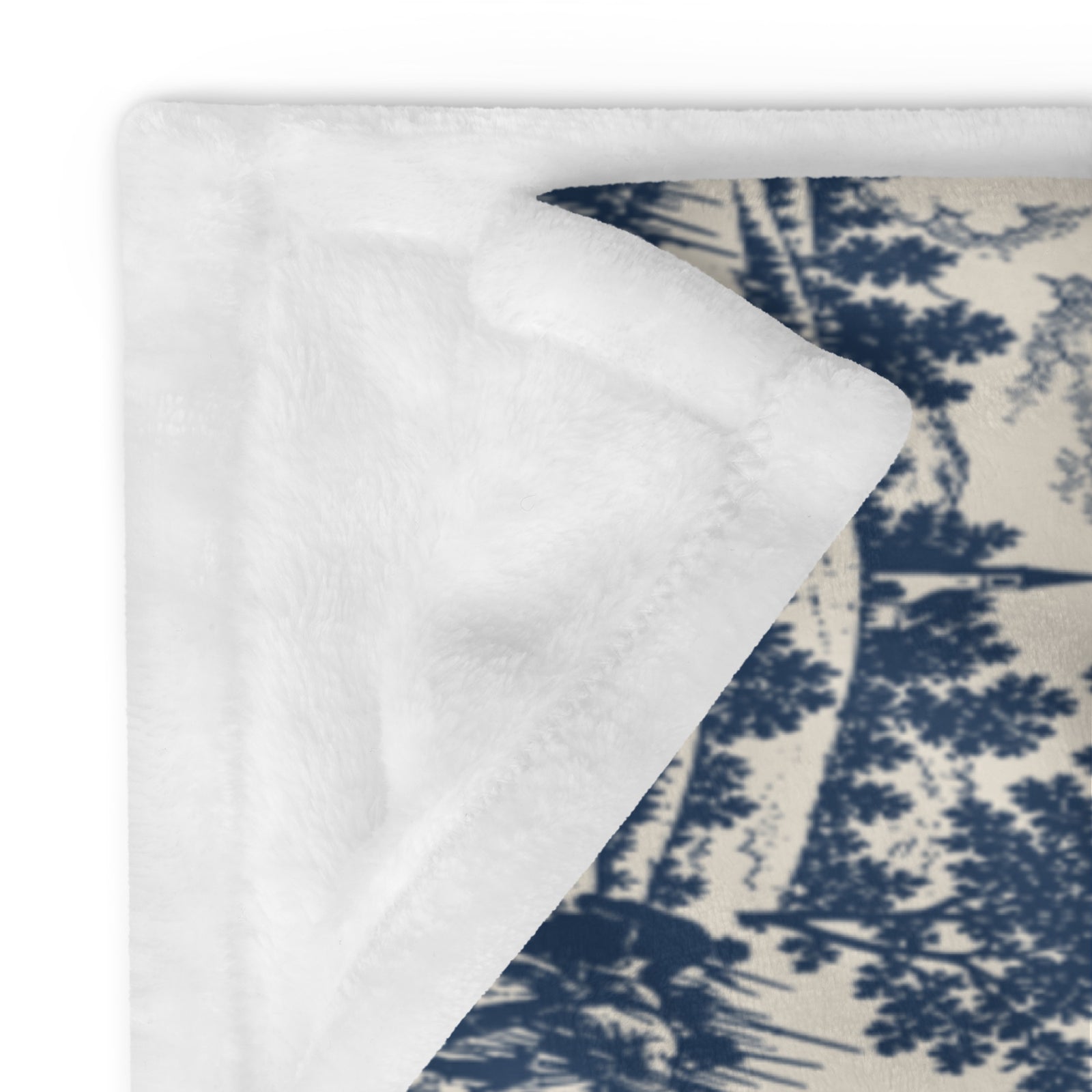 Close view of the Gettysburg ’63 battlefield artwork on the 60″ × 80″ blanket