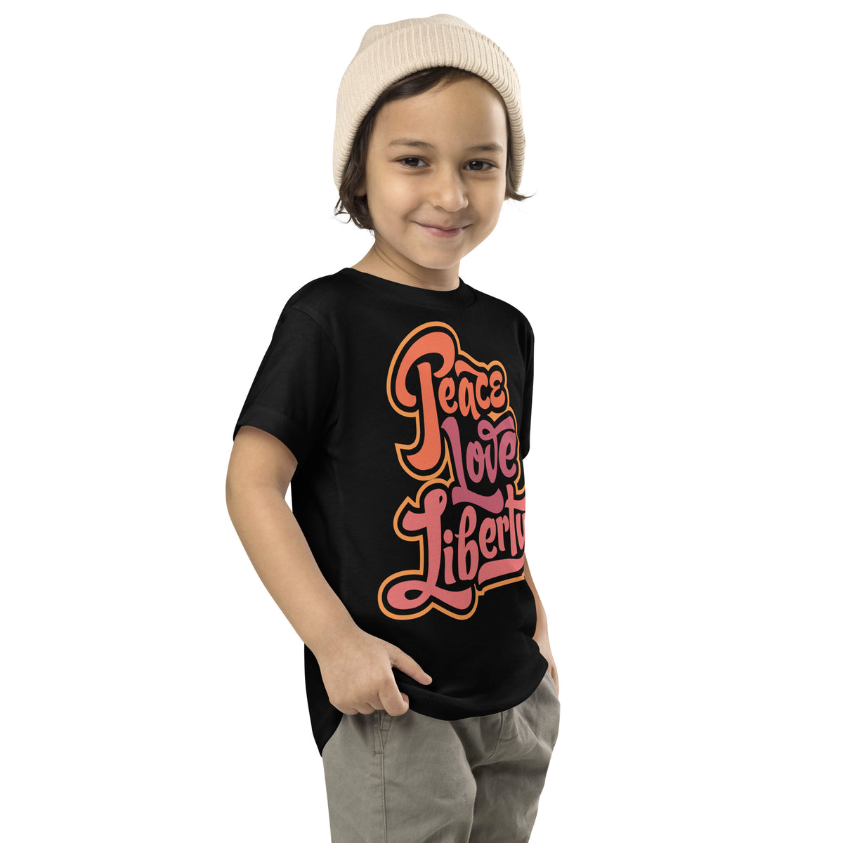 Peace Love Liberty Toddler Short Sleeve Tee