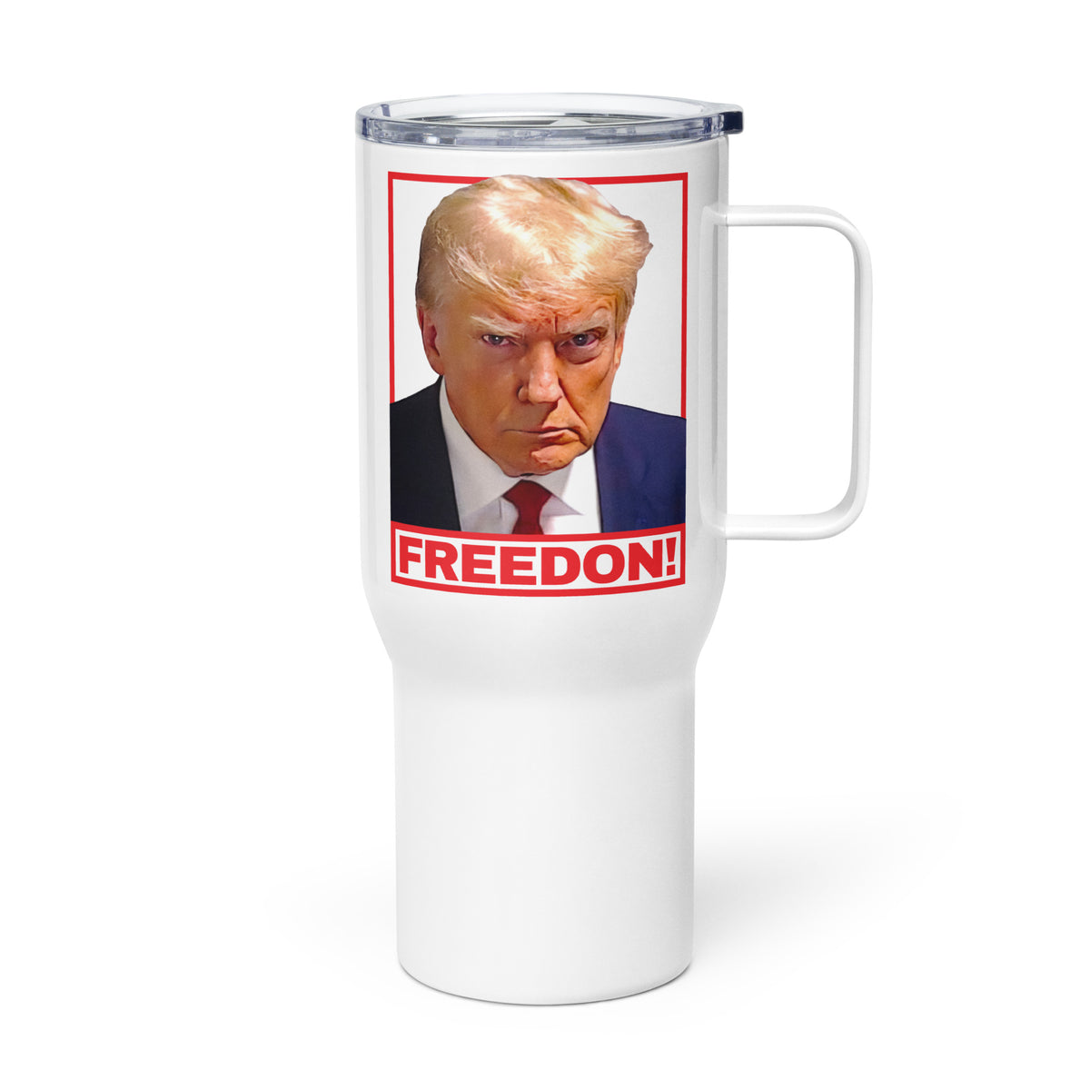 FREEDON Trump Mugshot Travel mug With Handle