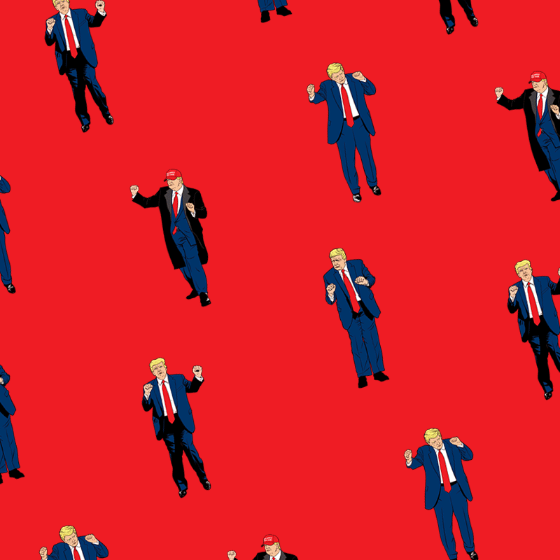 Trump Dance Button Up Shirt