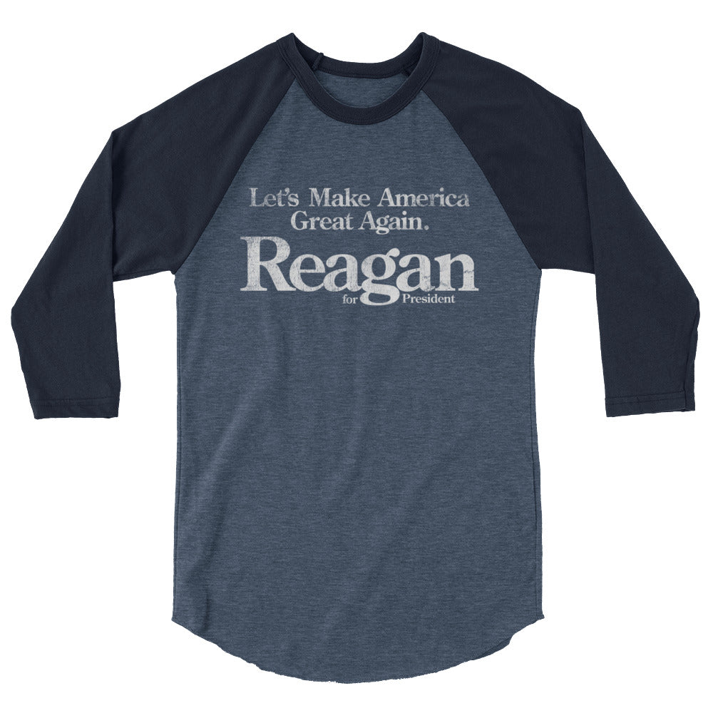 Reagan 1980 3/4 Sleeve Raglan Shirt