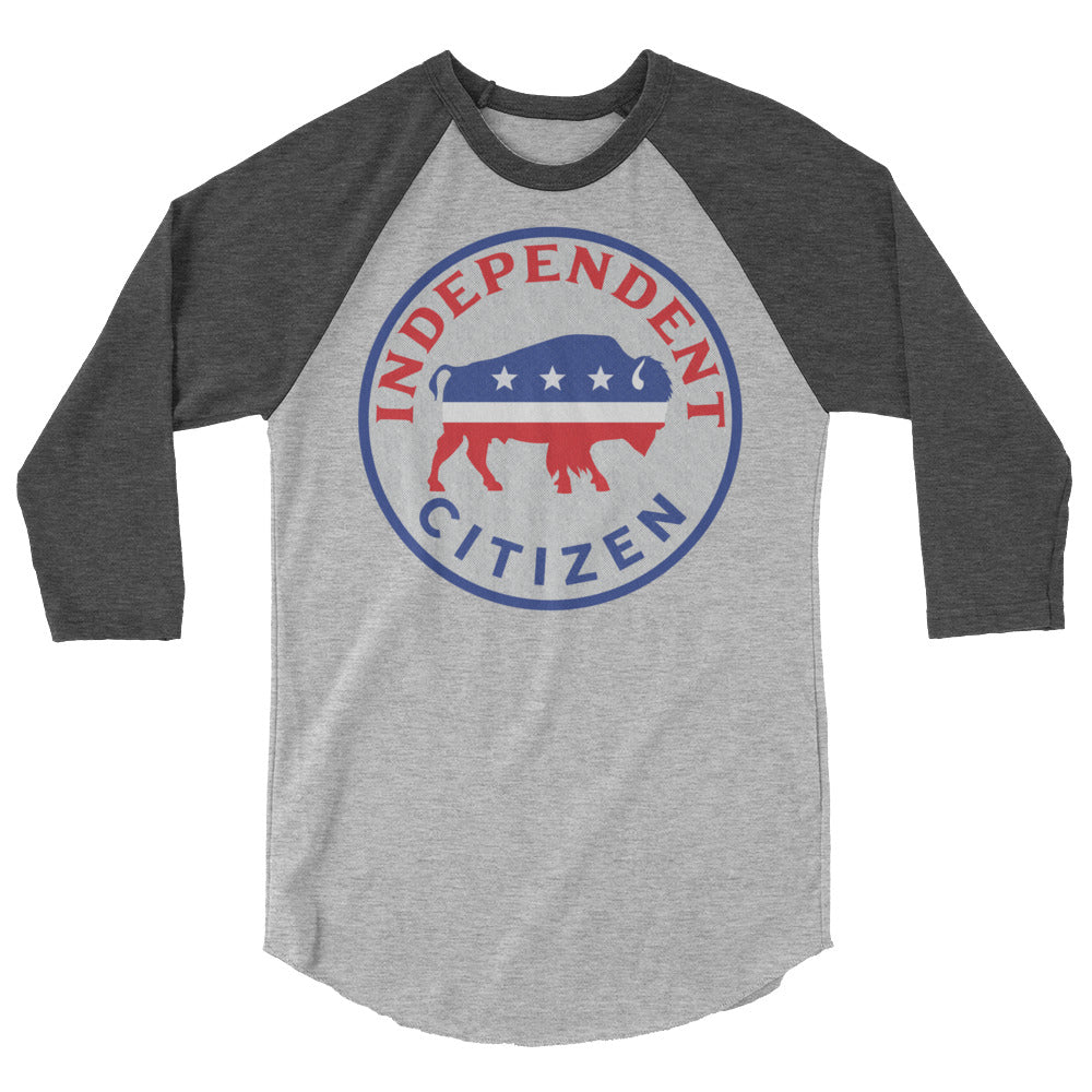 Independent Citizen Bison 3/4 Sleeve Raglan Shirt