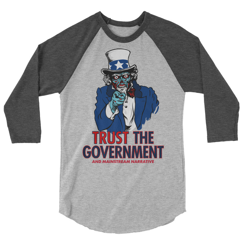 Uncle Sam Customizable They Live 3/4 Sleeve Raglan