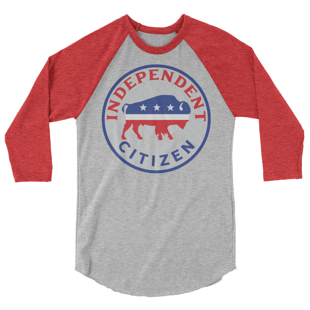 Independent Citizen Bison 3/4 Sleeve Raglan Shirt