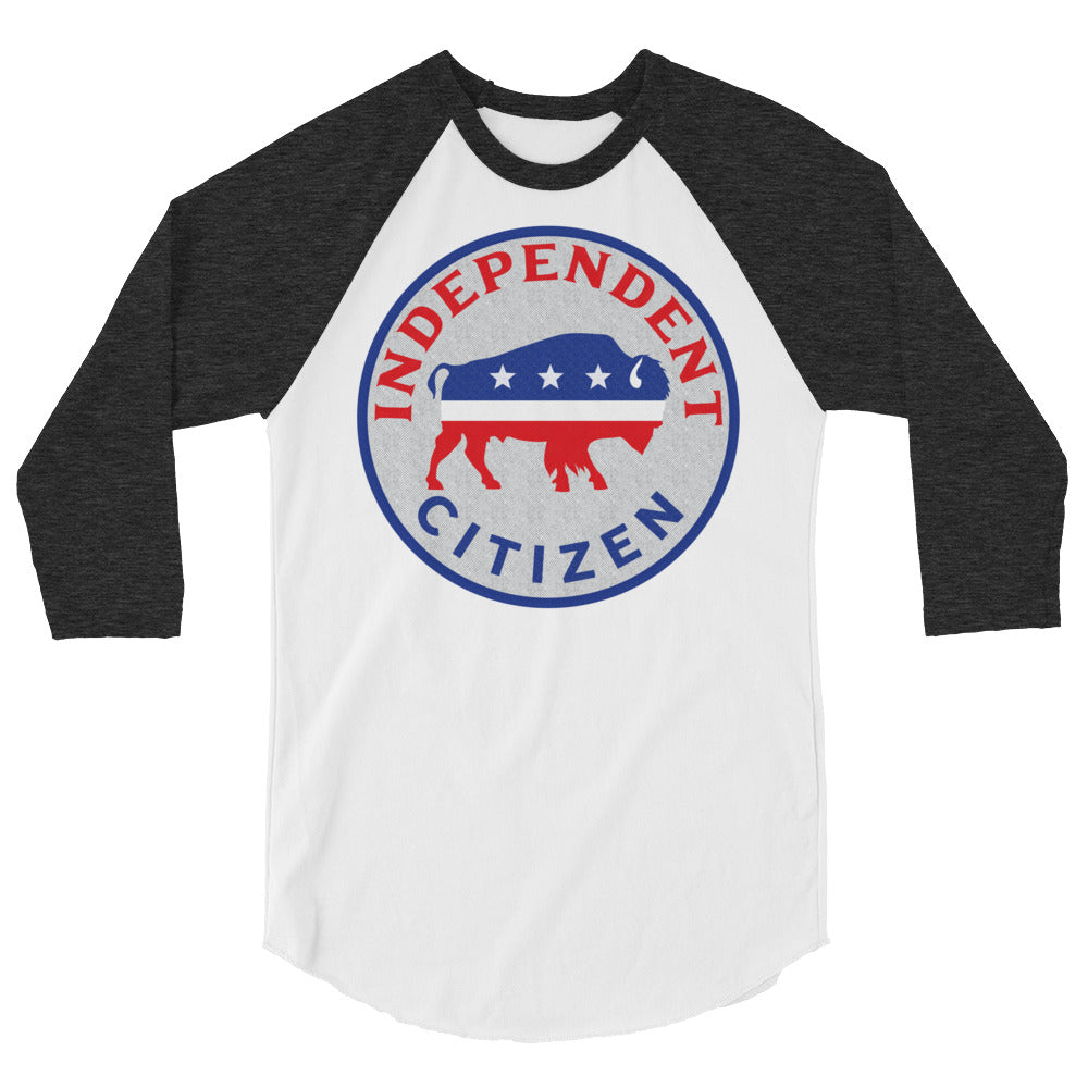 Independent Citizen Bison 3/4 Sleeve Raglan Shirt