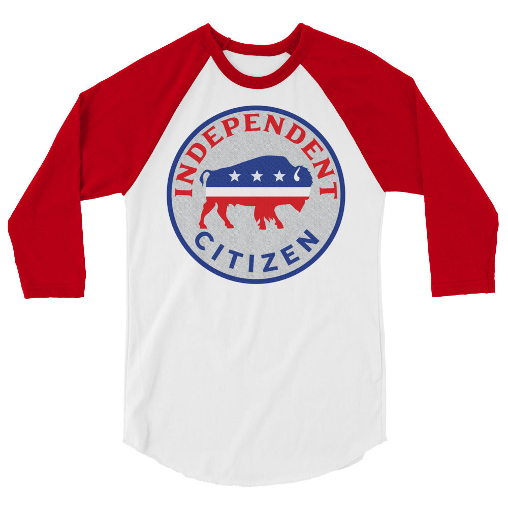 Independent Citizen Bison 3/4 Sleeve Raglan Shirt