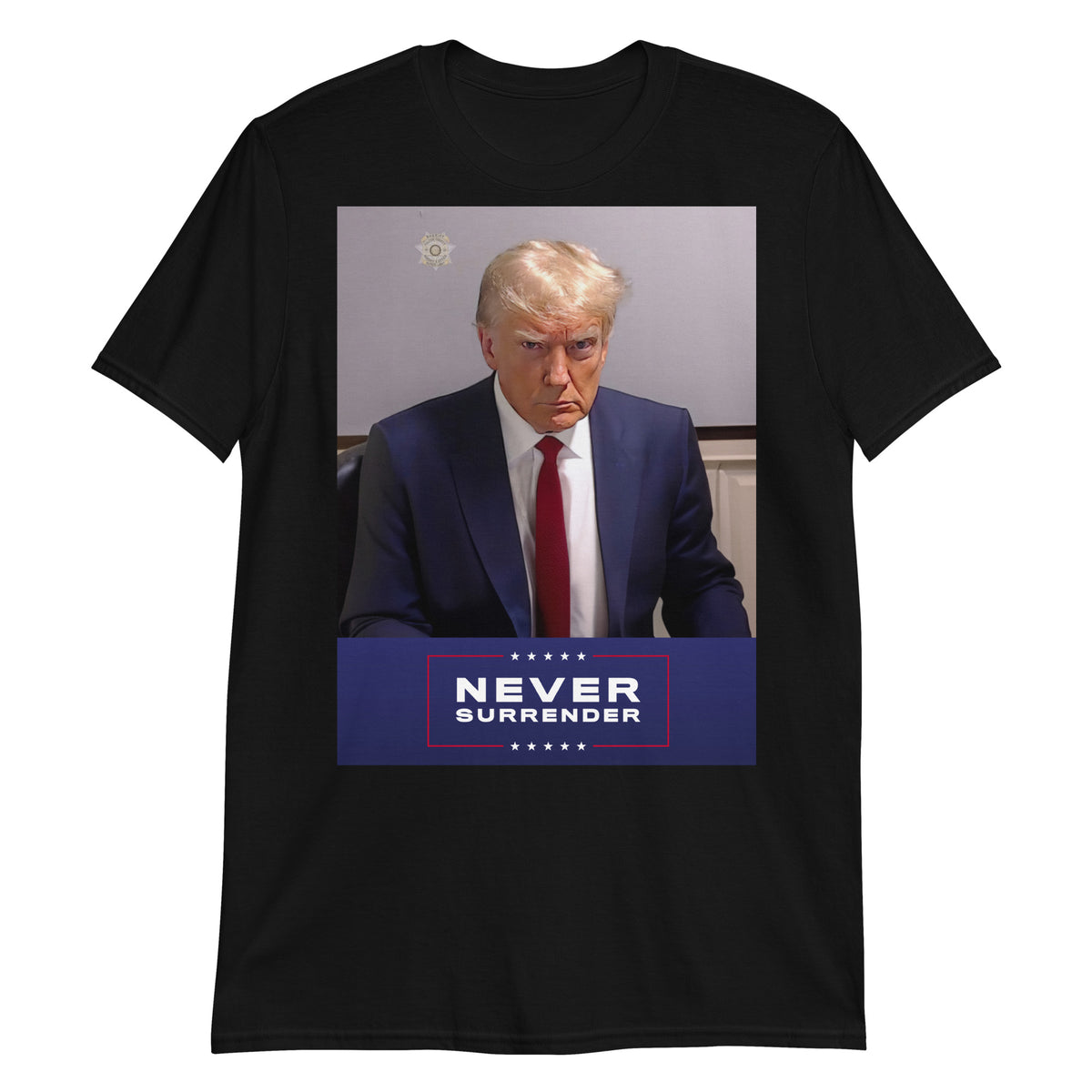 Trump Mugshot Never Surrender T-Shirt