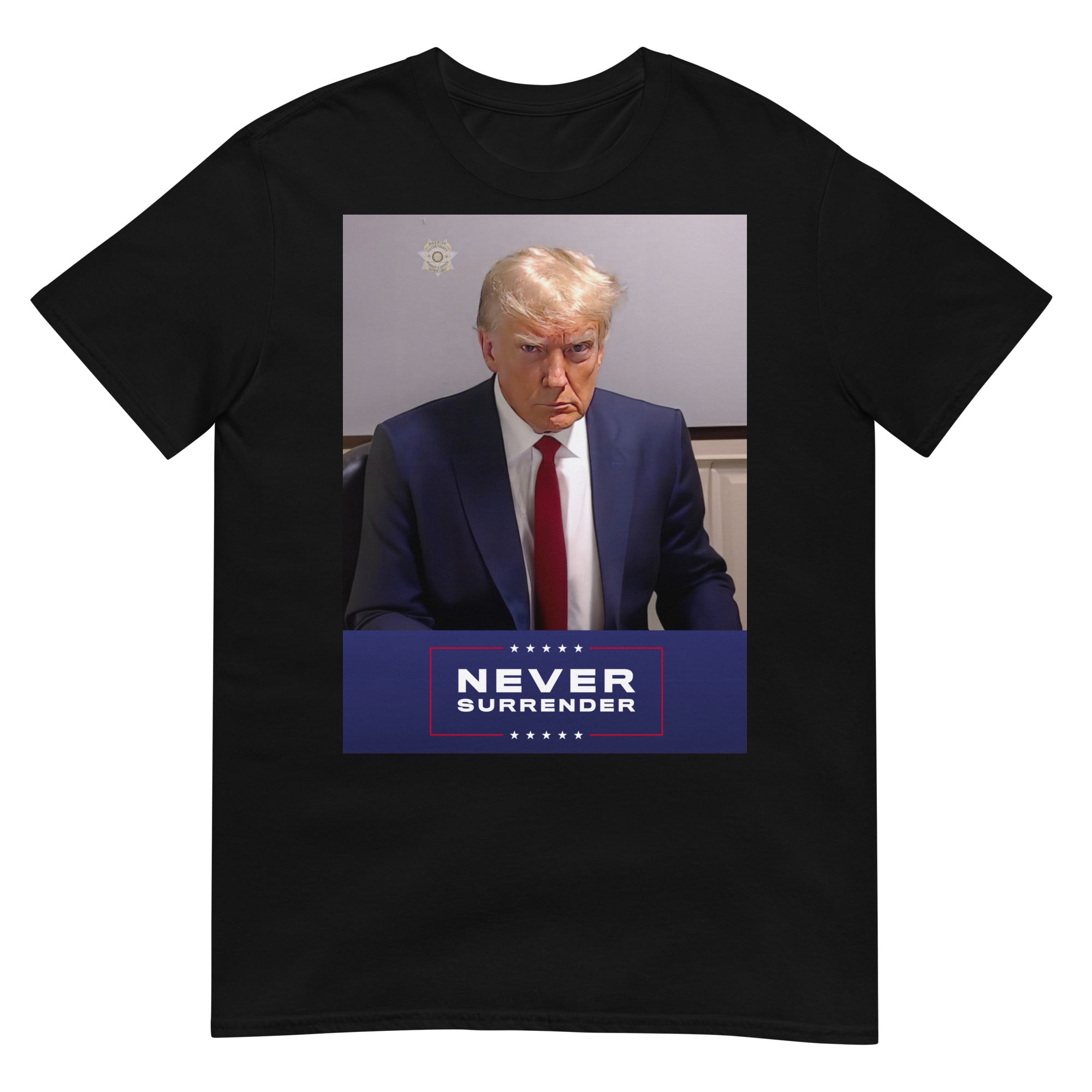 Trump Mugshot Never Surrender T-Shirt