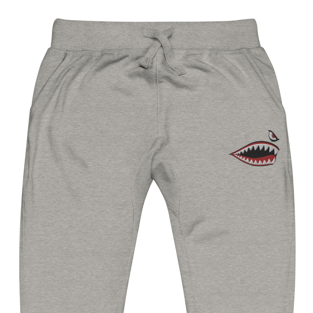 Sharkmouth Embroidered Fleece Sweatpants