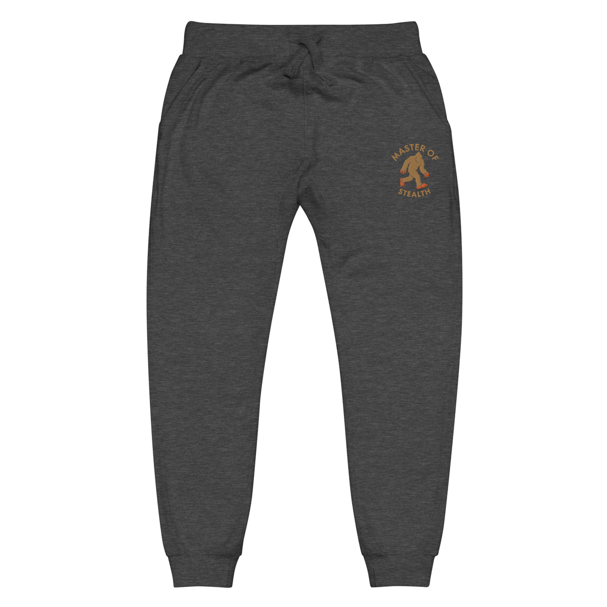 Master of Stealth Sasquatch Embroidered Fleece Sweatpants