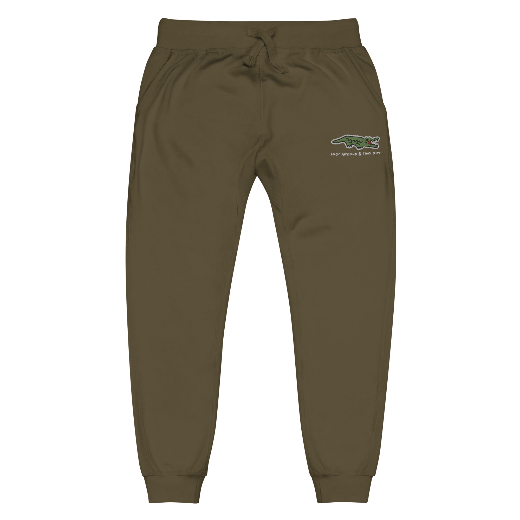 F Around and Find Out Aligator Fleece Sweatpants