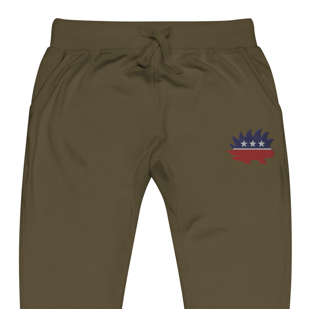 Porcupine Mascot Fleece Sweatpants