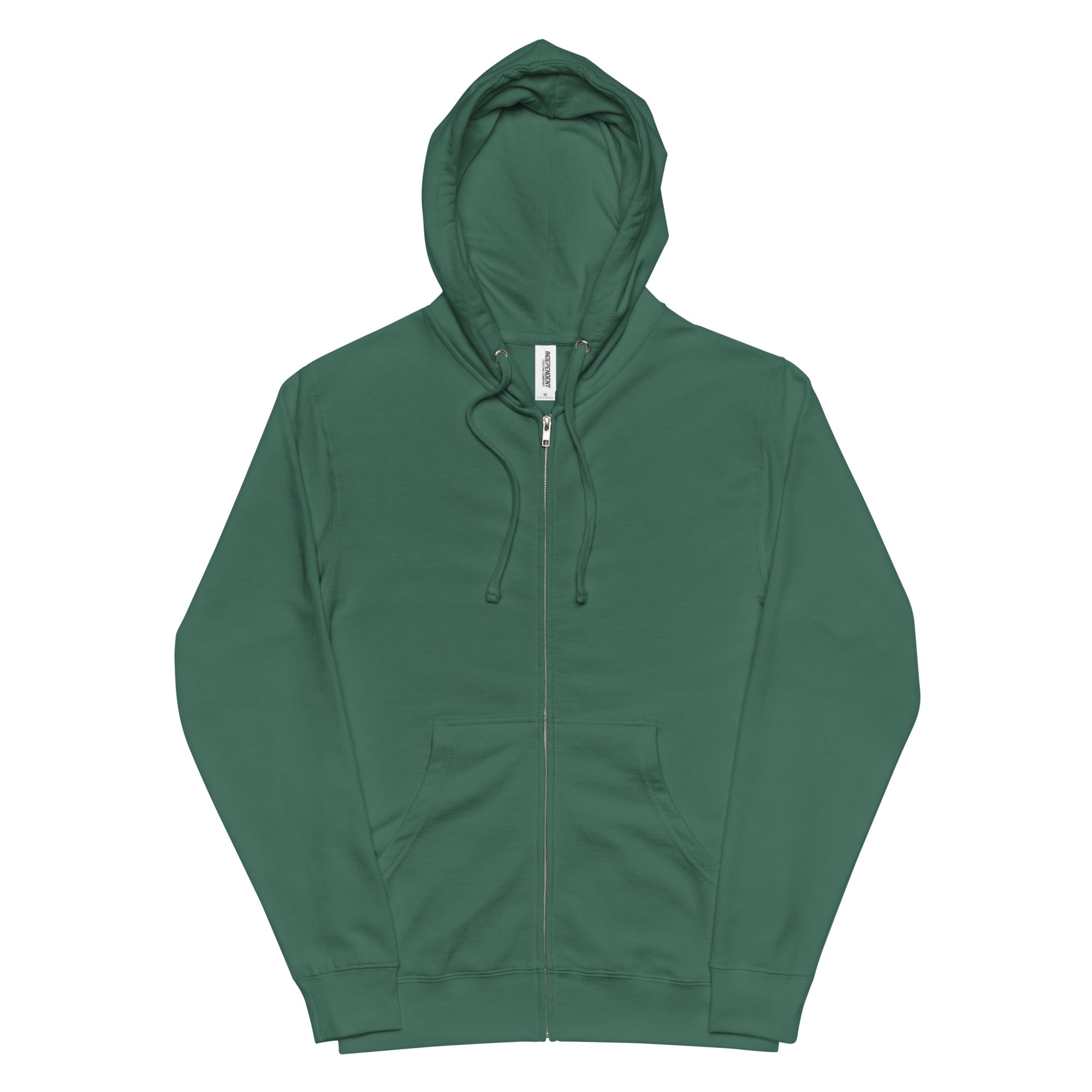 Secret Service Sloped Roofs Fleece Zip Up Hoodie