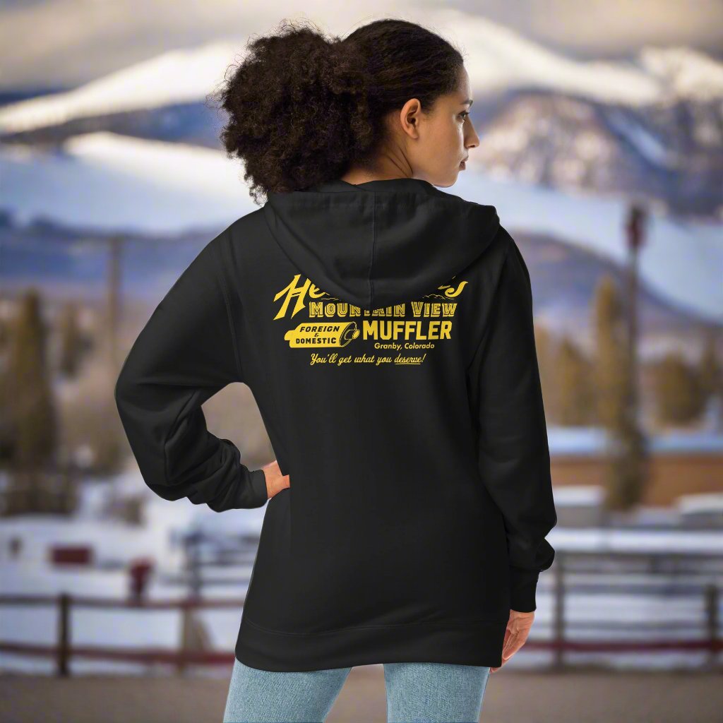 Heeymeyer's Mountain View Muffler Fleece Zip Up Hoodie