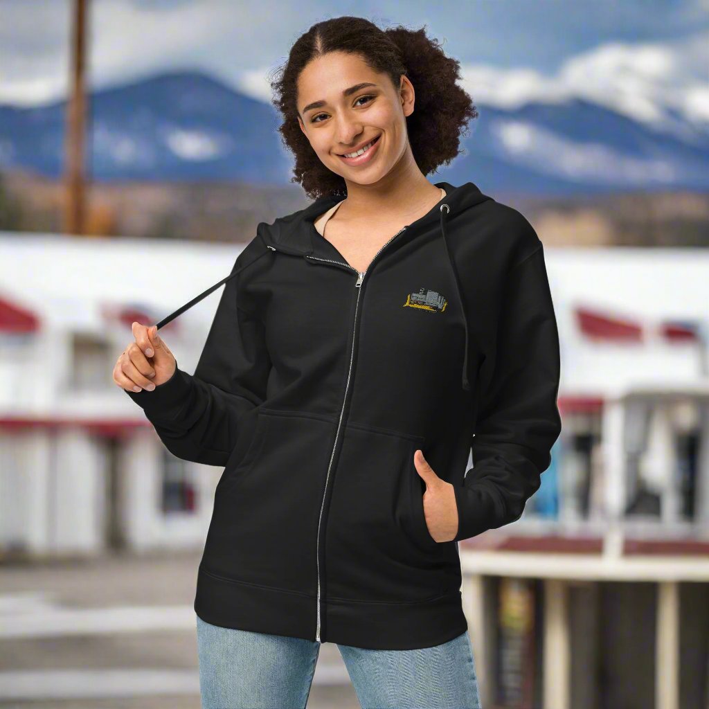 Heeymeyer's Mountain View Muffler Fleece Zip Up Hoodie