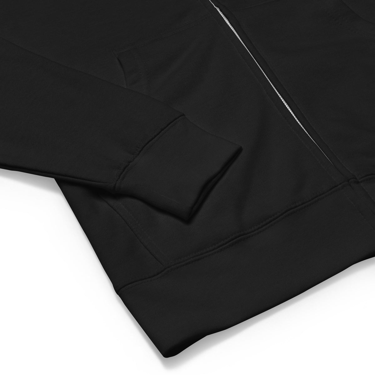 Secret Service Sloped Roofs Fleece Zip Up Hoodie