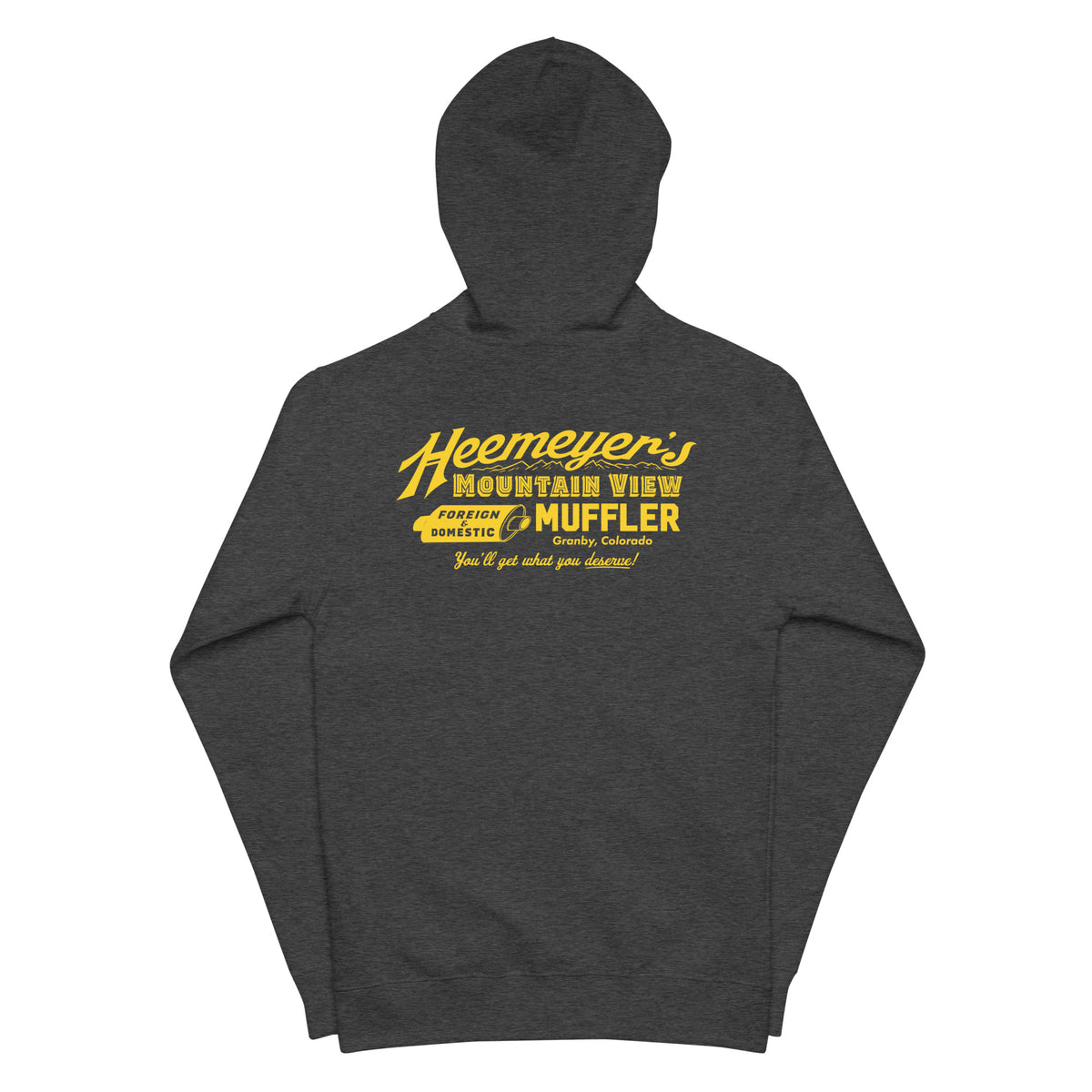 Heeymeyer&#39;s Mountain View Muffler Fleece Zip Up Hoodie
