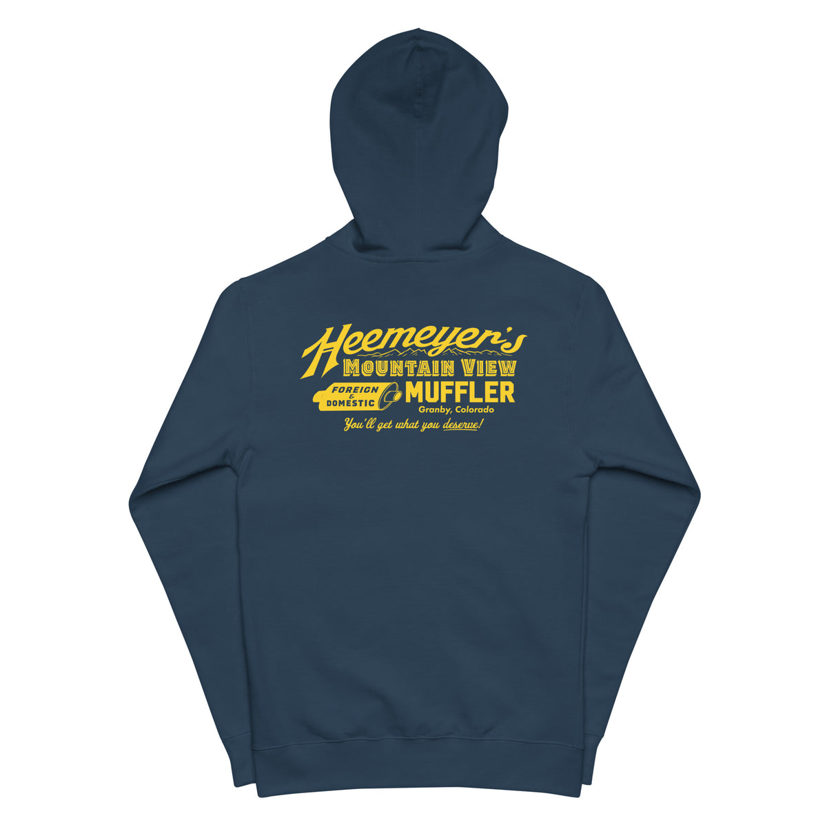 Heeymeyer&#39;s Mountain View Muffler Fleece Zip Up Hoodie