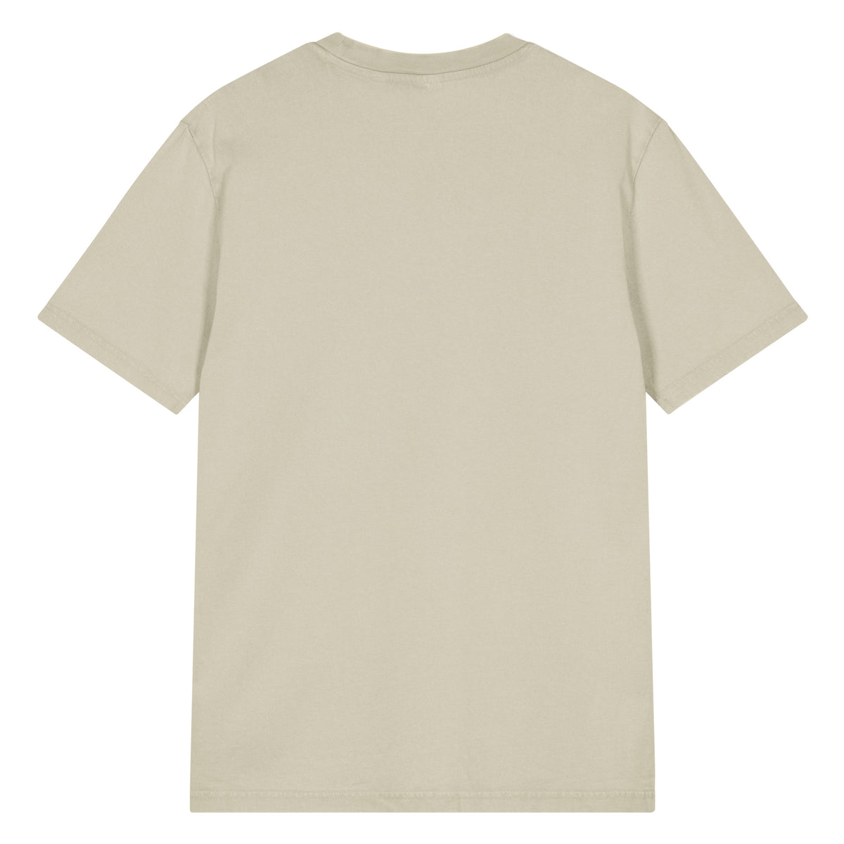 Beige t-shirt on a white background
