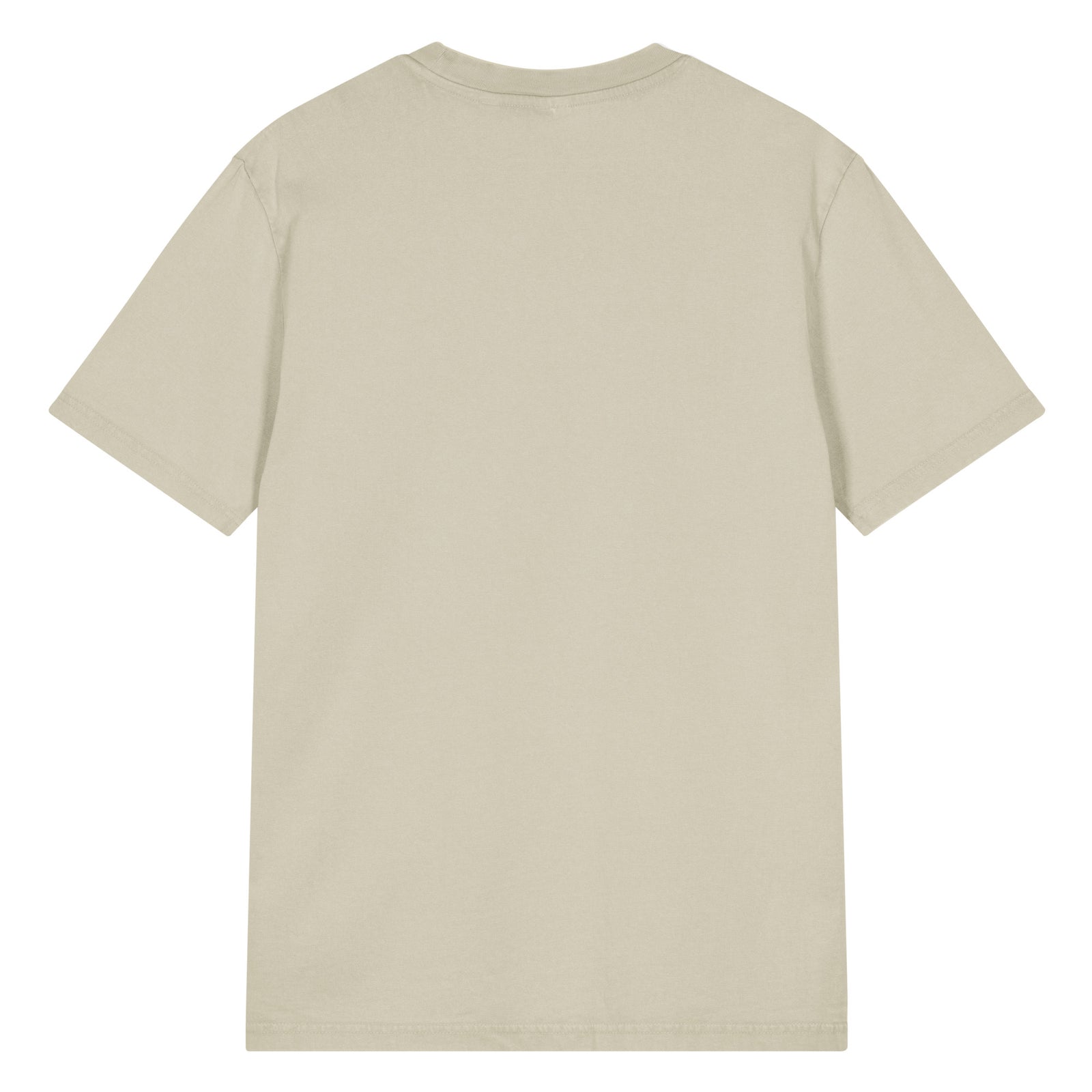 Beige t-shirt on a white background