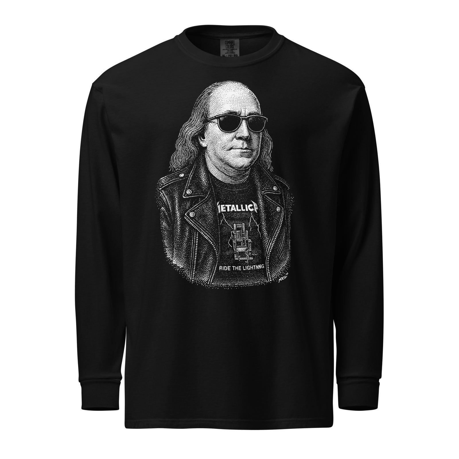 Ben Franklin Rebel Patriot Garment-dyed Heavyweight Long-sleeve Shirt
