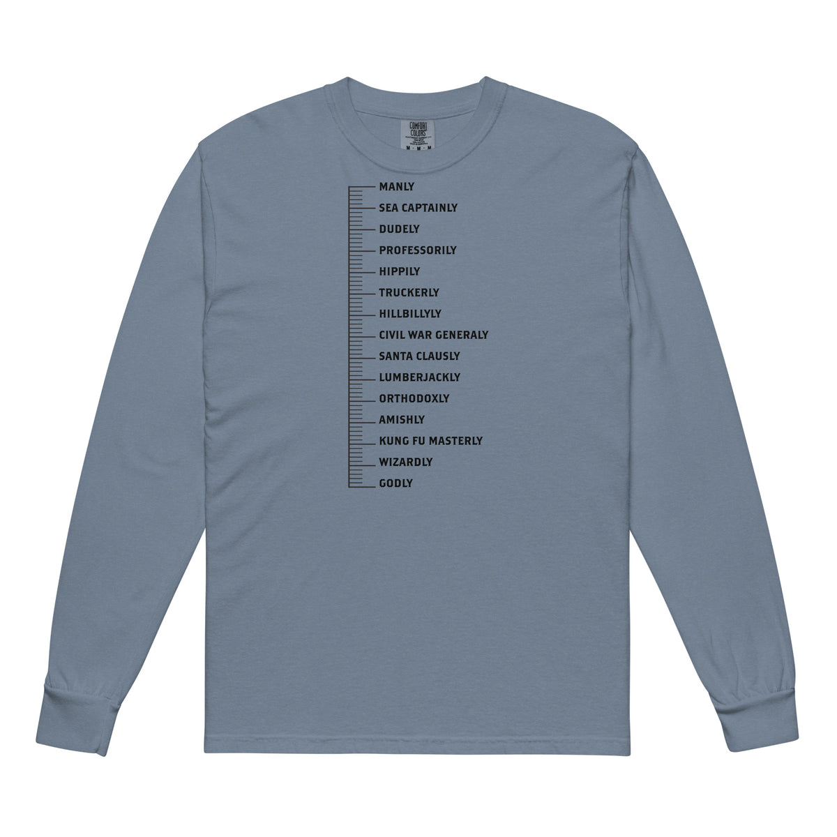 Beard Levels Garment-dyed Heavyweight Long-sleeve Shirt