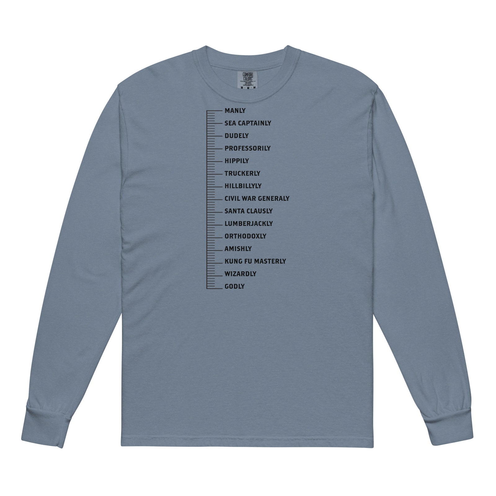 Beard Levels Garment-dyed Heavyweight Long-sleeve Shirt