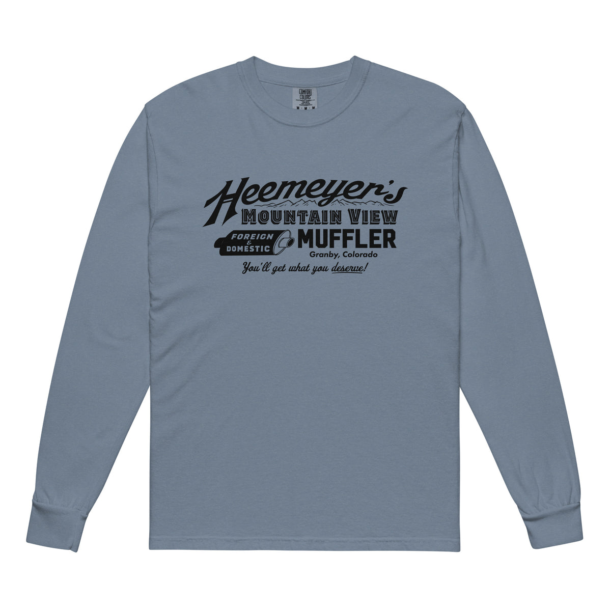Heemeyer&#39;s Mountain View Muffler Garment-dyed Heavyweight Long-sleeve