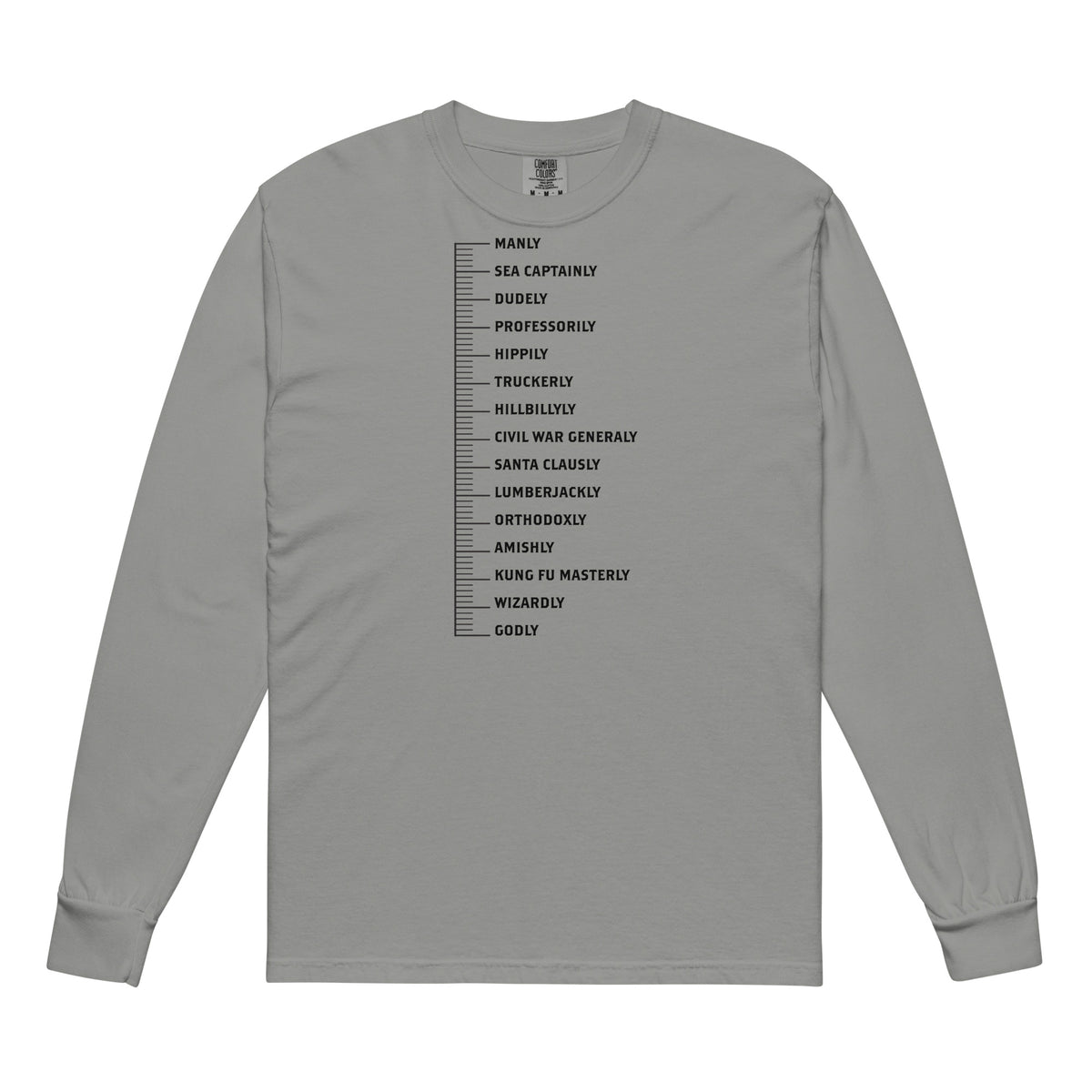 Beard Levels Garment-dyed Heavyweight Long-sleeve Shirt