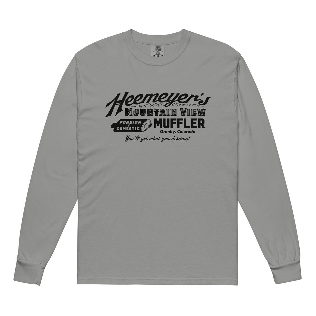 Heemeyer&#39;s Mountain View Muffler Garment-dyed Heavyweight Long-sleeve