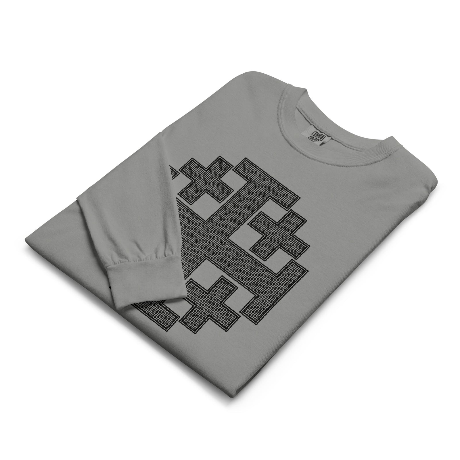 Jerusalem Cross Garment-dyed Heavyweight Long-sleeve Shirt