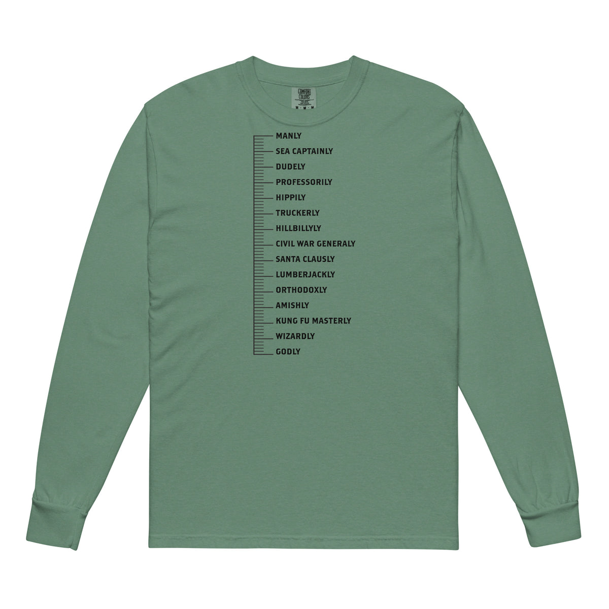 Beard Levels Garment-dyed Heavyweight Long-sleeve Shirt