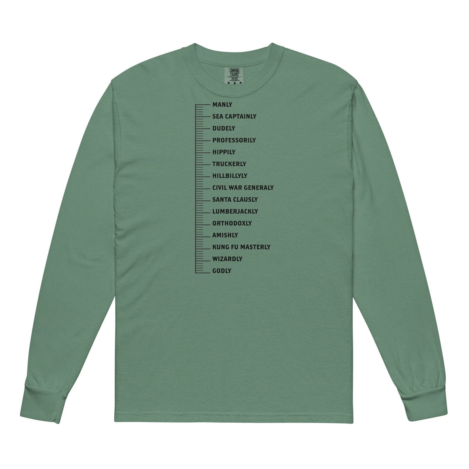 Beard Levels Garment-dyed Heavyweight Long-sleeve Shirt