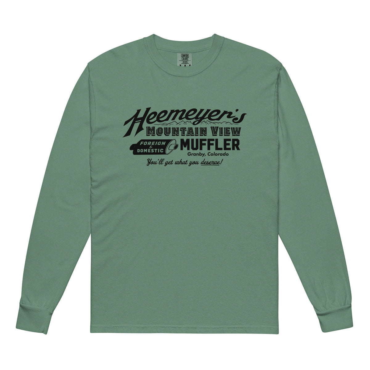 Heemeyer&#39;s Mountain View Muffler Garment-dyed Heavyweight Long-sleeve