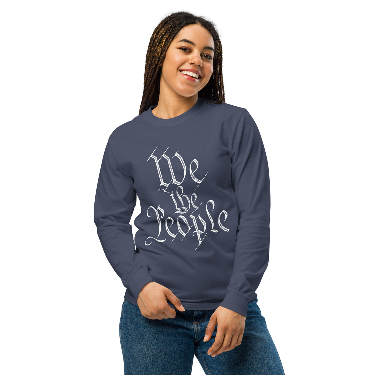 We the People Garment-dyed Heavyweight Long-sleeve Shirt