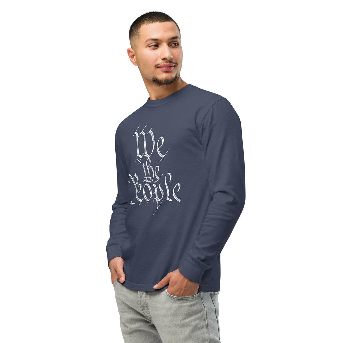 We the People Garment-dyed Heavyweight Long-sleeve Shirt