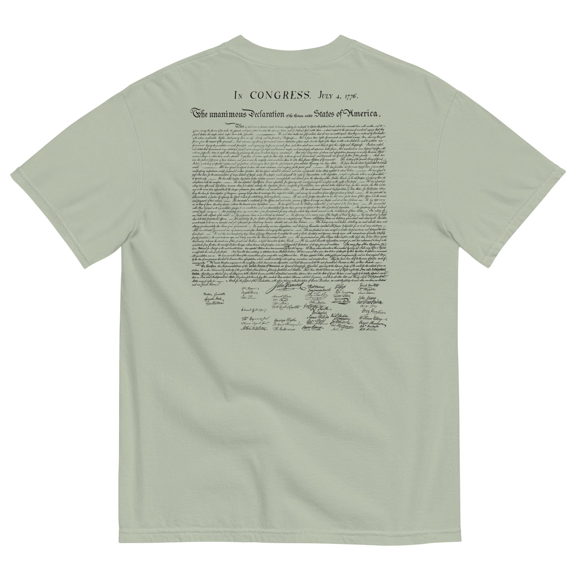 Declaration of Independence Garment-dyed Heavyweight T-Shirt
