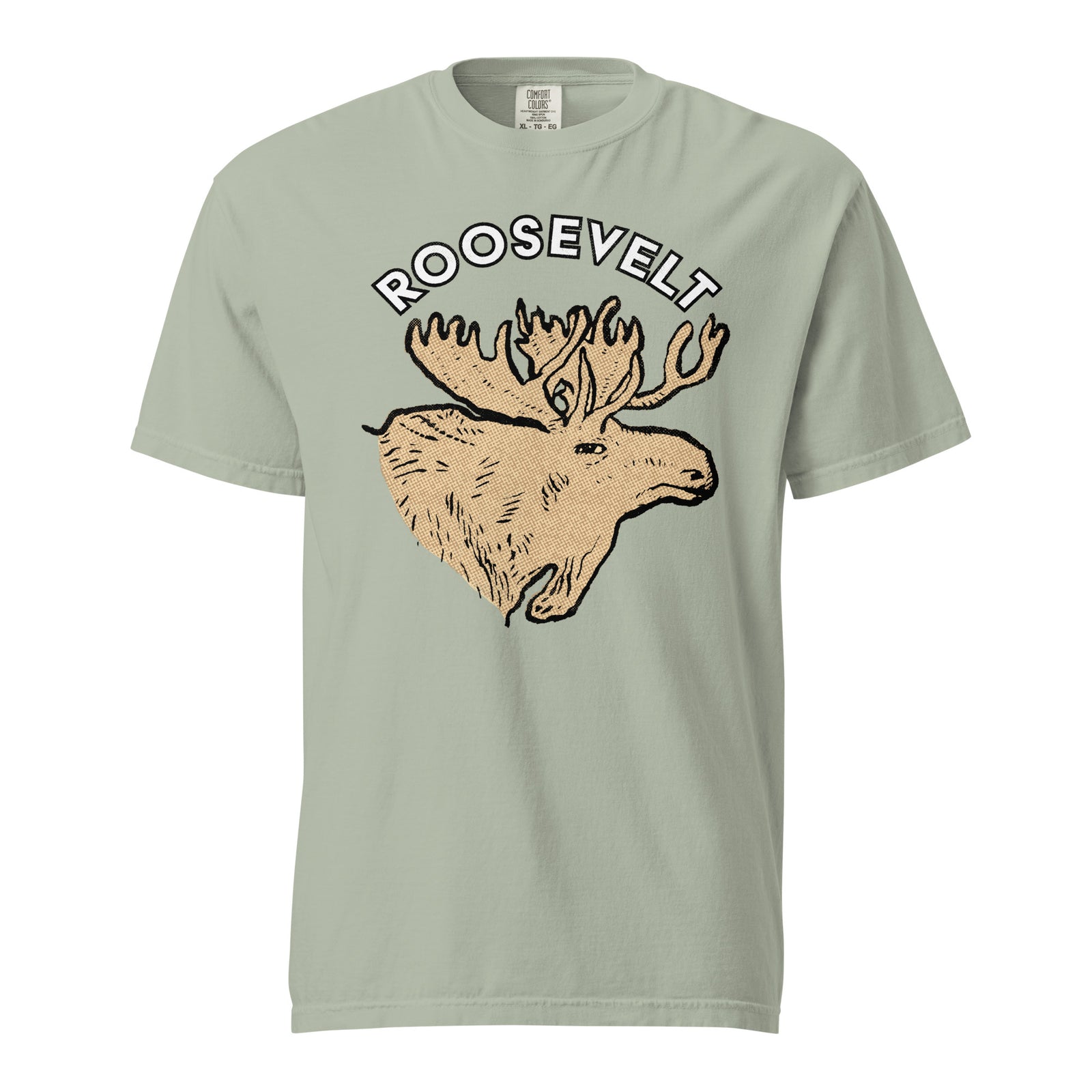 Teddy Roosevelt 1912 Bullmoose Garment-dyed Heavyweight T-shirt