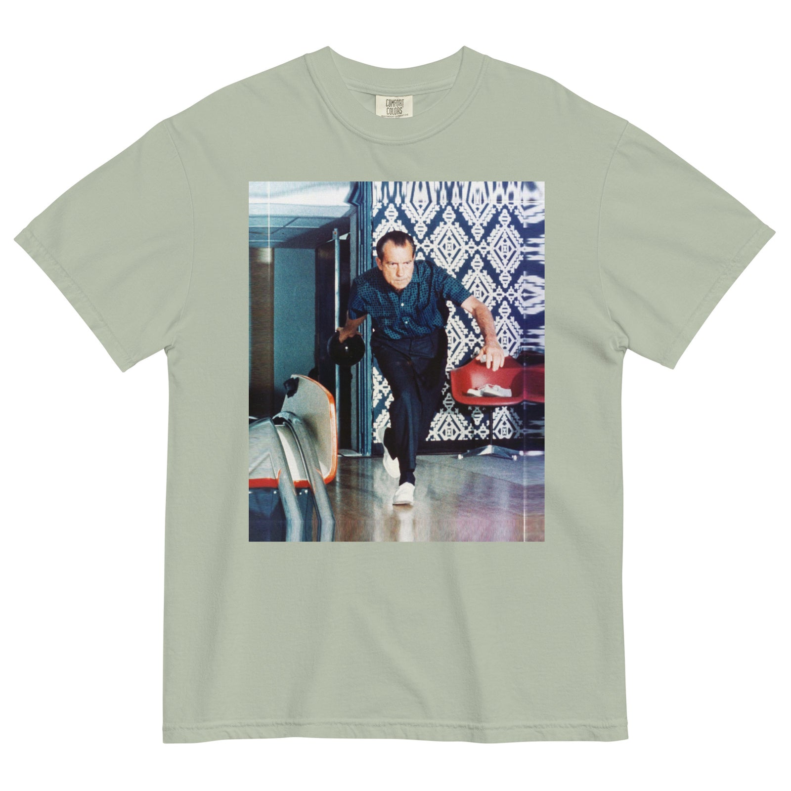 Nixon Bowling at the White House Garment-dyed Heavyweight T-shirt