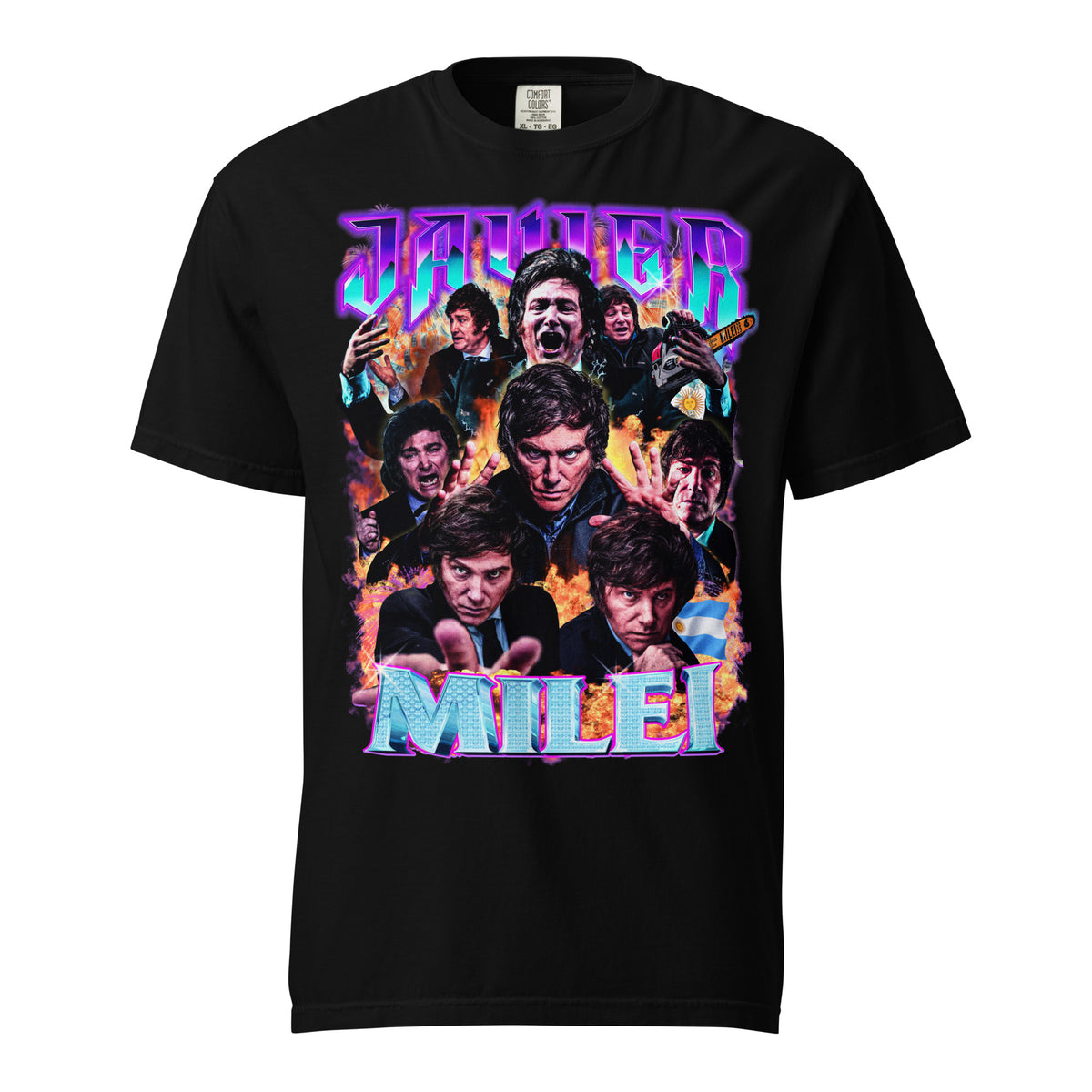 Javier Milei 90s Bootleg Heavyweight T-Shirt