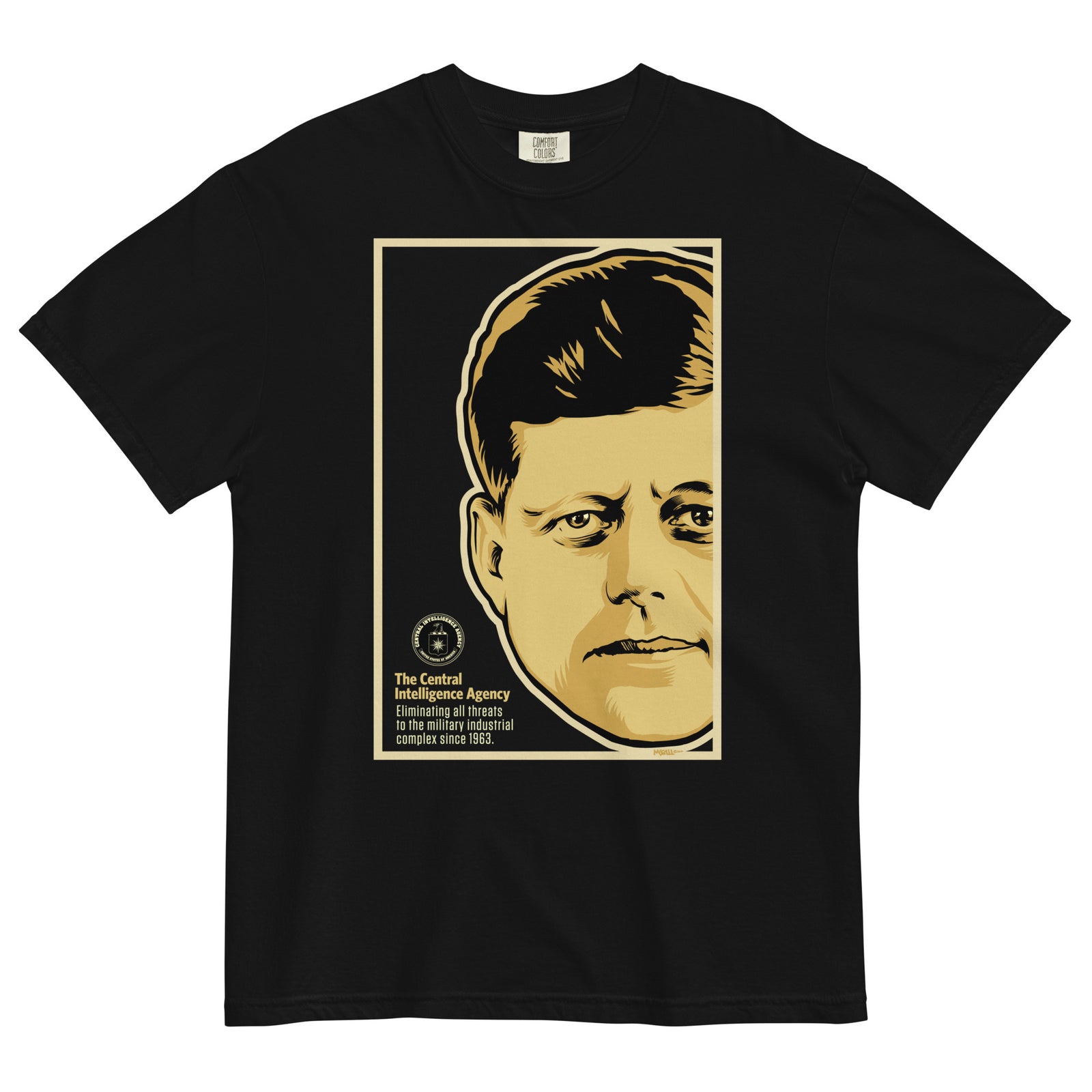 JFK CIA Garment-dyed Heavyweight T-shirt