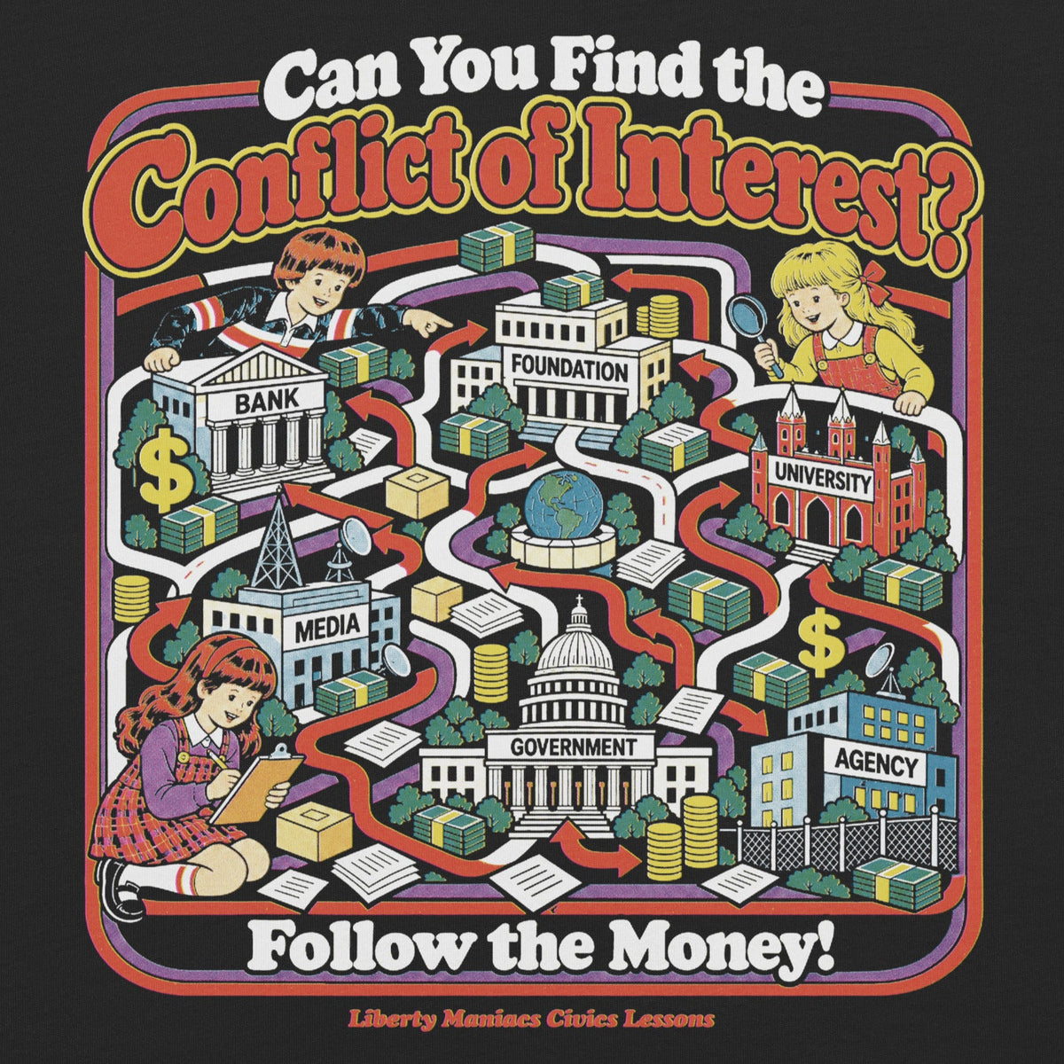 “Can You Find the Conflict of Interest?” Heavyweight T-Shirt