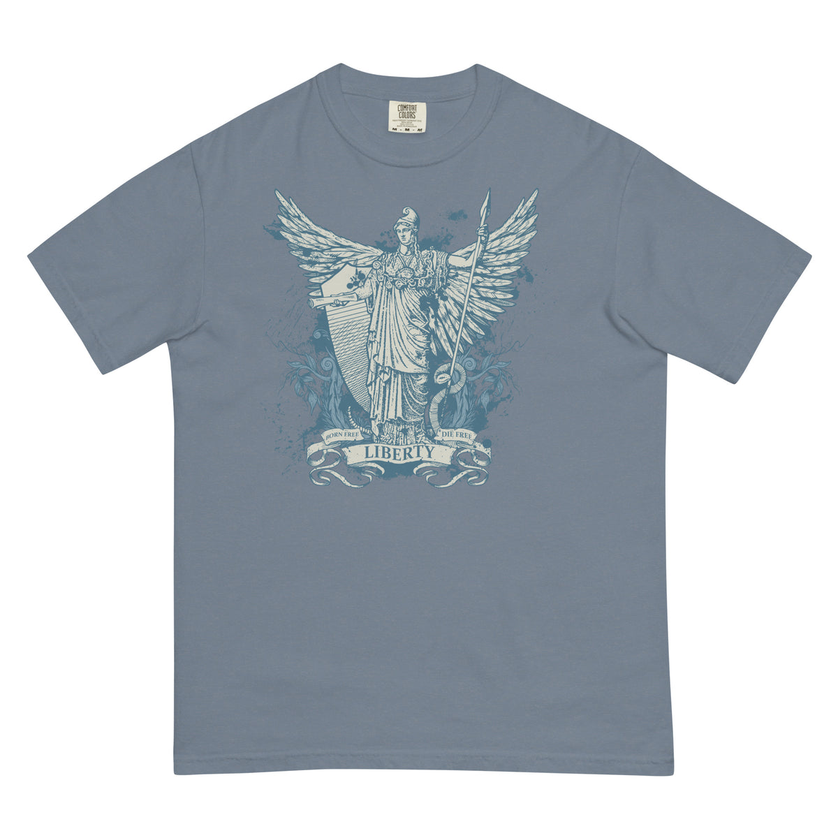 Libertas Garment-dyed Heavyweight Graphic T-Shirt