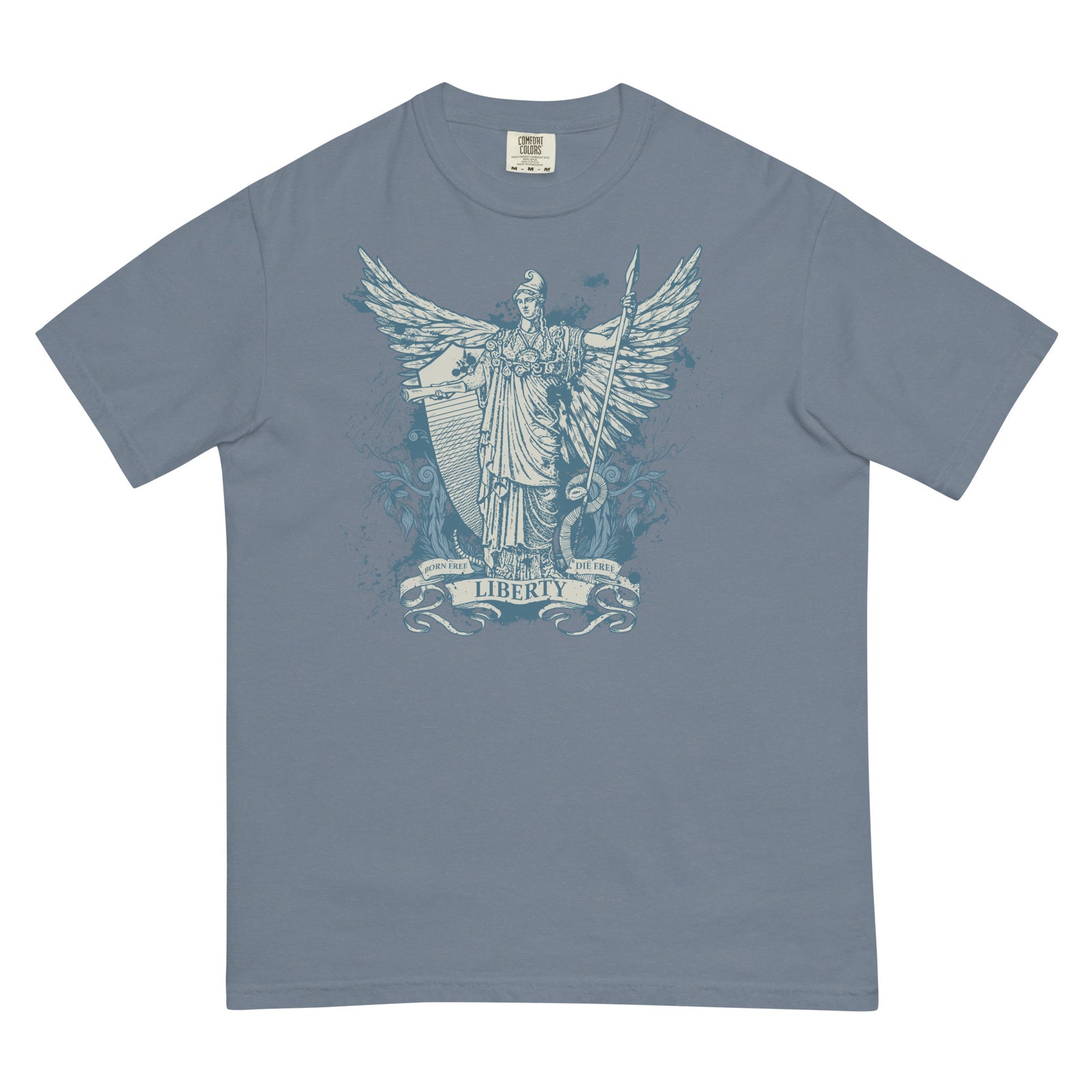 Libertas Garment-dyed Heavyweight Graphic T-Shirt