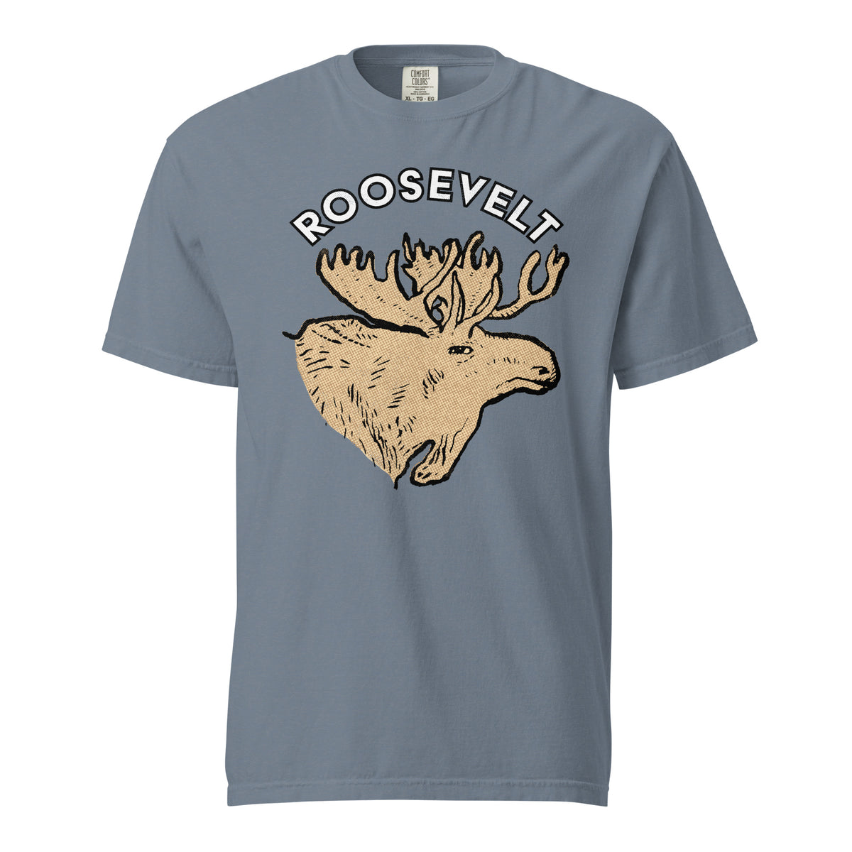 Teddy Roosevelt 1912 Bullmoose Garment-dyed Heavyweight T-shirt