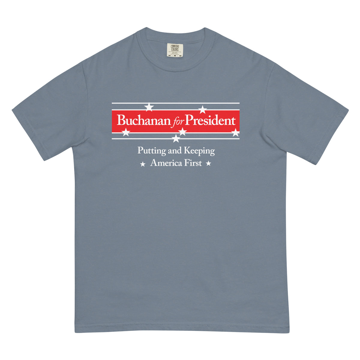 Pat Buchanan 1992 Presidential Campaign Reproduction Garment-dyed T-Shirt