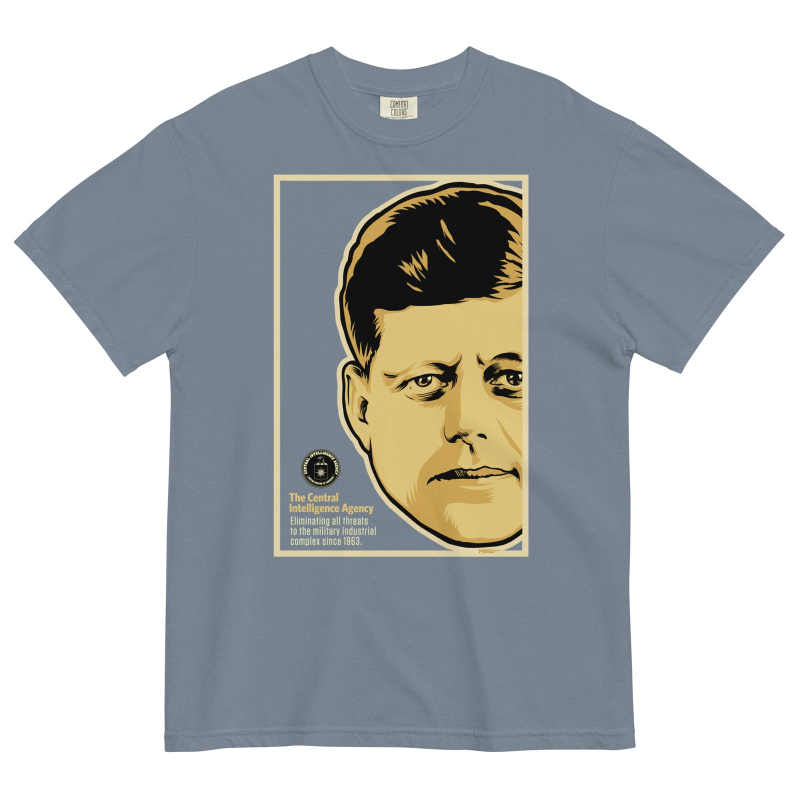 JFK CIA Garment-dyed Heavyweight T-shirt